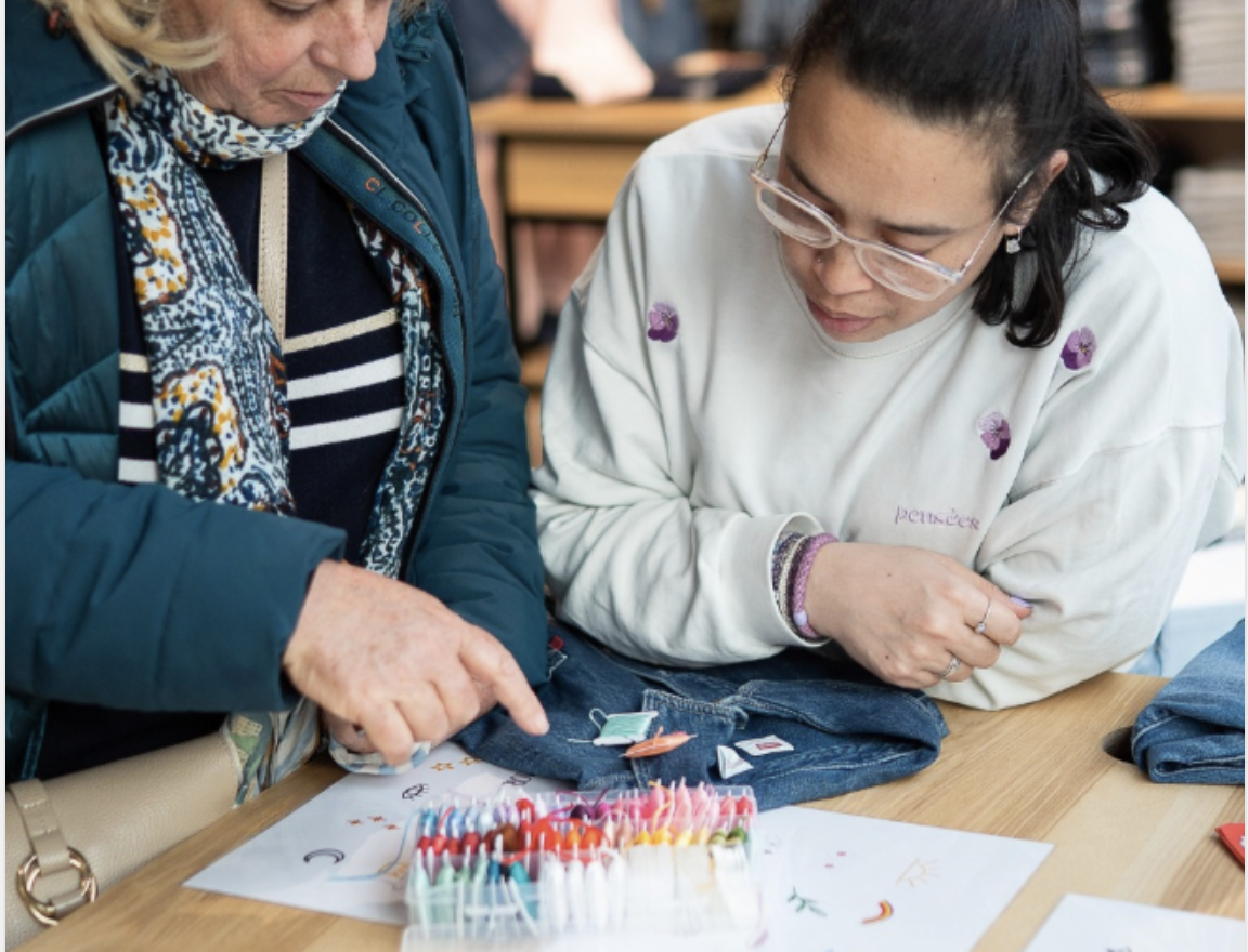 Live broderie animation événementielle